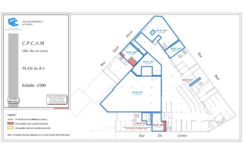 Location de bureau de 3 729 m² à Marseille 5 - 13005 plan - 1