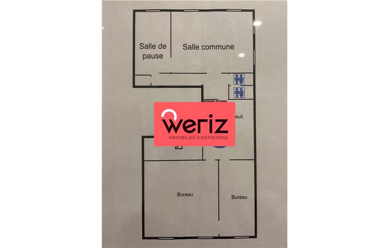 Location de bureau de 99 m² à Marseille 6 - 13006 plan - 1