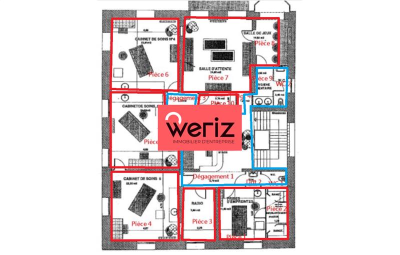 Location de bureau de 157 m² à Marseille 8 - 13008 plan - 1