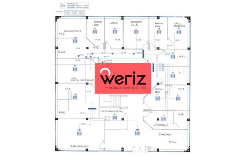 Location de bureau de 1 010 m² à Marseille 8 - 13008 plan - 1