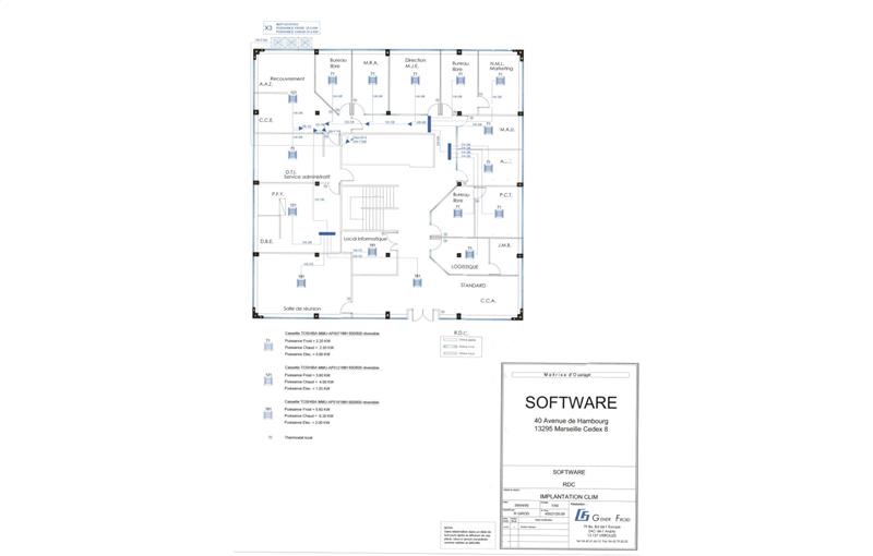 Location de bureau de 1 066 m² à Marseille 8 - 13008 plan - 1