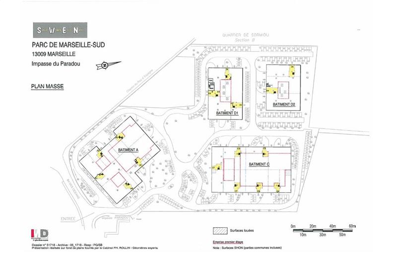 Location de bureau de 1 429 m² à Marseille 9 - 13009 plan - 1