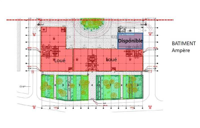 Location de bureau de 1 234 m² à Massy - 91300 plan - 1