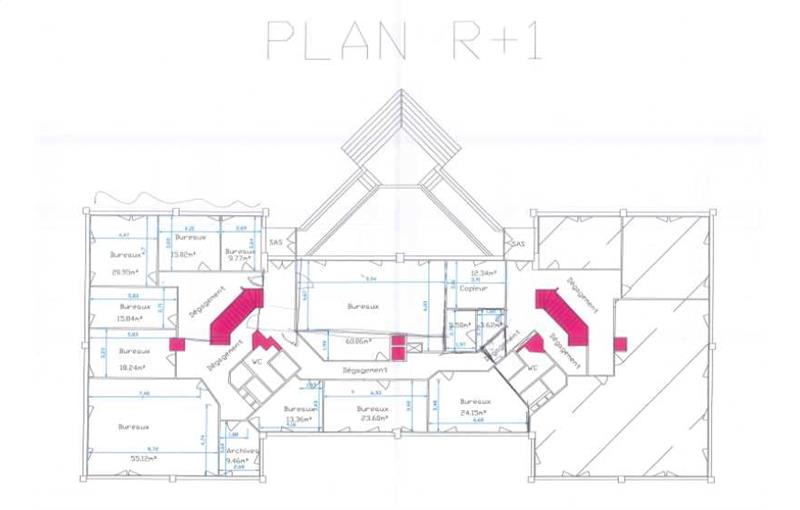 Location de bureau de 150 m² à Massy - 91300 plan - 1