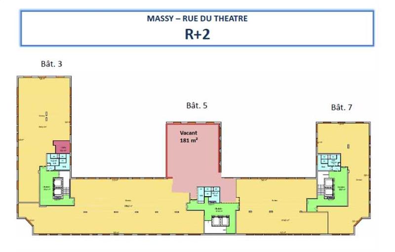 Location de bureau de 1 650 m² à Massy - 91300 plan - 1