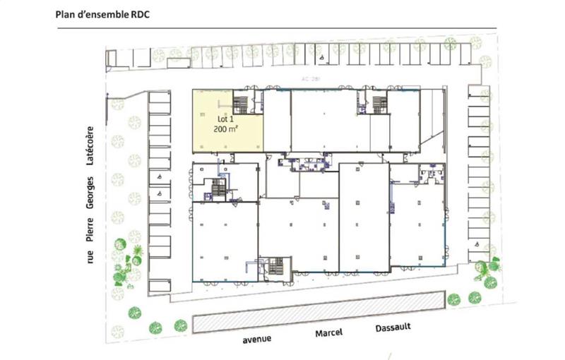 Location de bureau de 1 364 m² à Mérignac - 33700 plan - 1