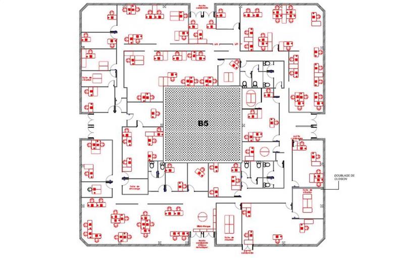 Location de bureau de 1 141 m² à Mérignac - 33700 plan - 1