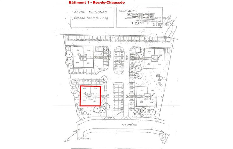 Location de bureau de 240 m² à Mérignac - 33700 plan - 1