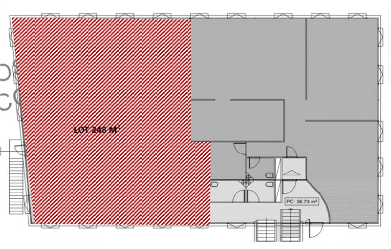 Location de bureau de 249 m² à Mérignac - 33700 plan - 1