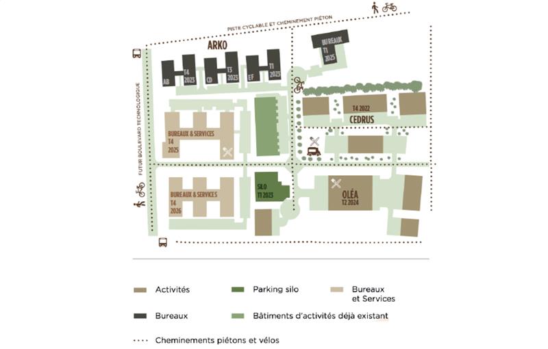 Location de bureau de 7 463 m² à Mérignac - 33700 plan - 1