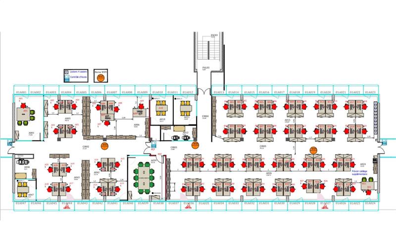 Location de bureau de 1 122 m² à Mérignac - 33700 plan - 1