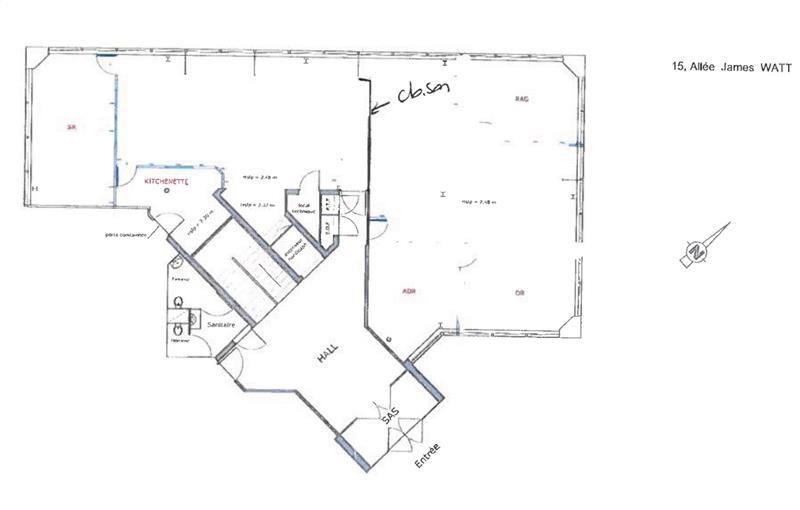 Location de bureau de 240 m² à Mérignac - 33700 plan - 1