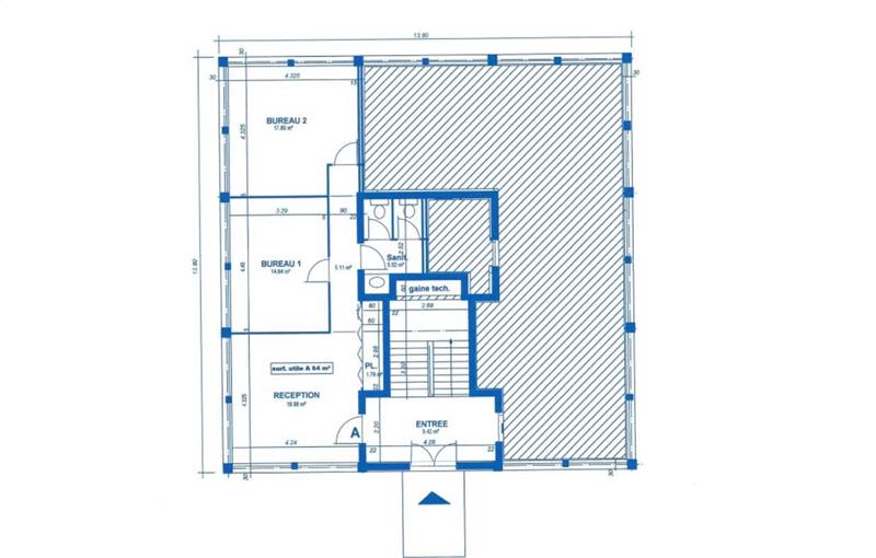 Location de bureau de 128 m² à Mérignac - 33700 plan - 1