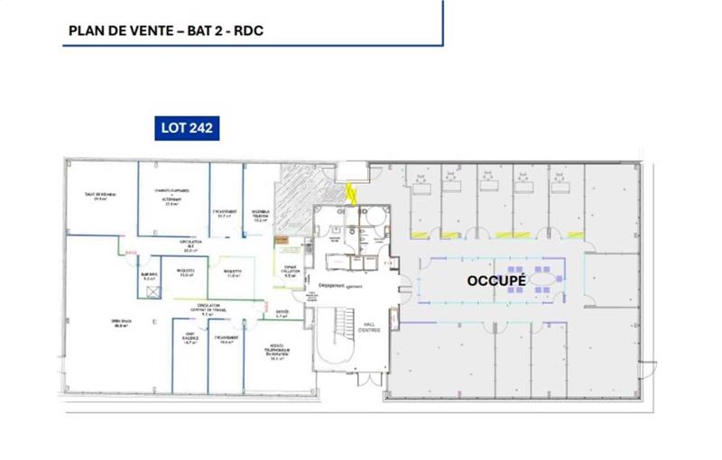 Location de bureau de 718 m² à Mérignac - 33700 plan - 1