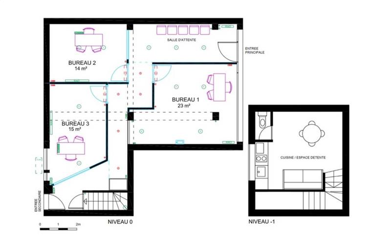 Location de bureau de 80 m² à Meudon - 92190 plan - 1