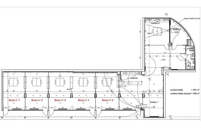 Location de bureau de 83 m² à Meudon - 92190 plan - 1