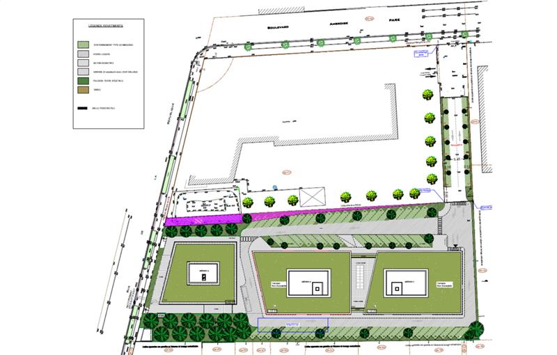 Location de bureau de 6 444 m² à Meyzieu - 69330 plan - 1