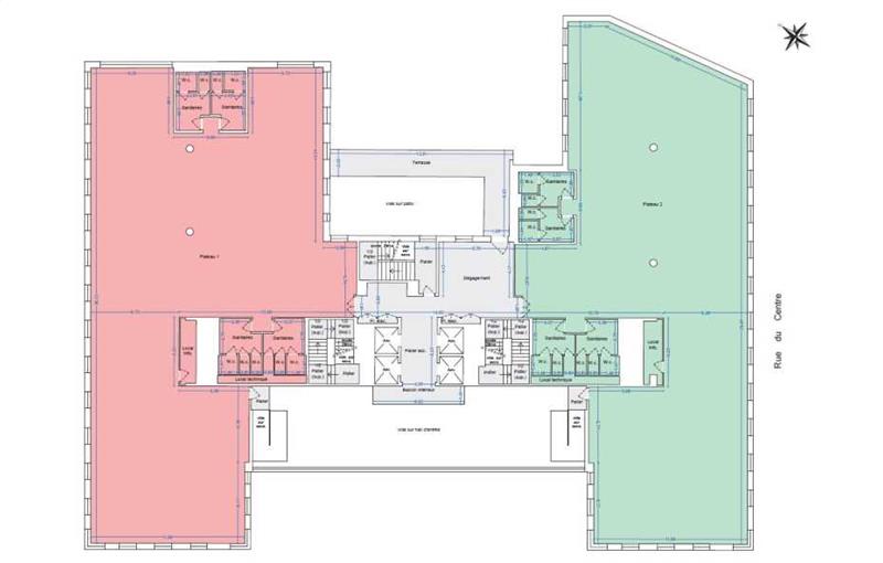 Location de bureau de 7 908 m² à Montigny-le-Bretonneux - 78180 plan - 1