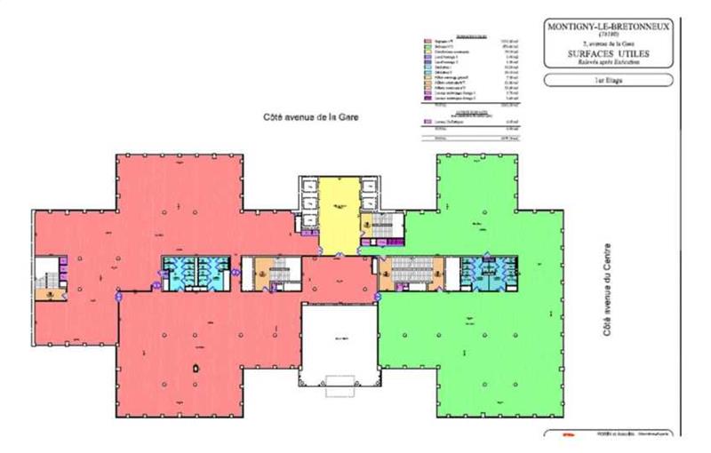 Location de bureau de 2 530 m² à Montigny-le-Bretonneux - 78180 plan - 1