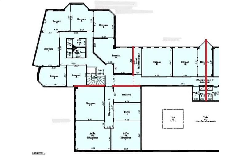 Location de bureau de 300 m² à Montigny-le-Bretonneux - 78180 plan - 1