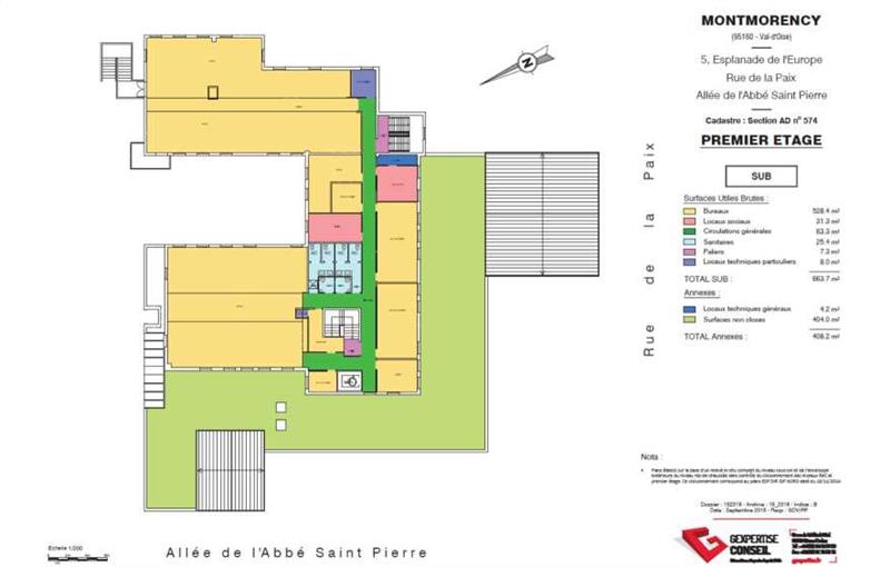 Location de bureau de 2 159 m² à Montmorency - 95160 plan - 1