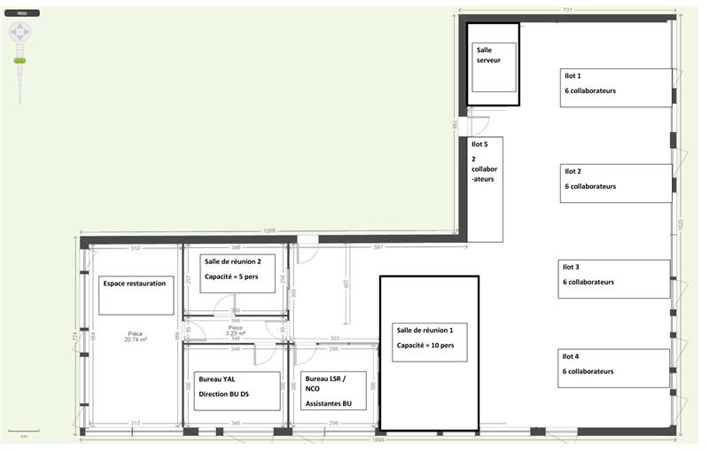 Location de bureau de 176 m² à Montoir-de-Bretagne - 44550 plan - 1