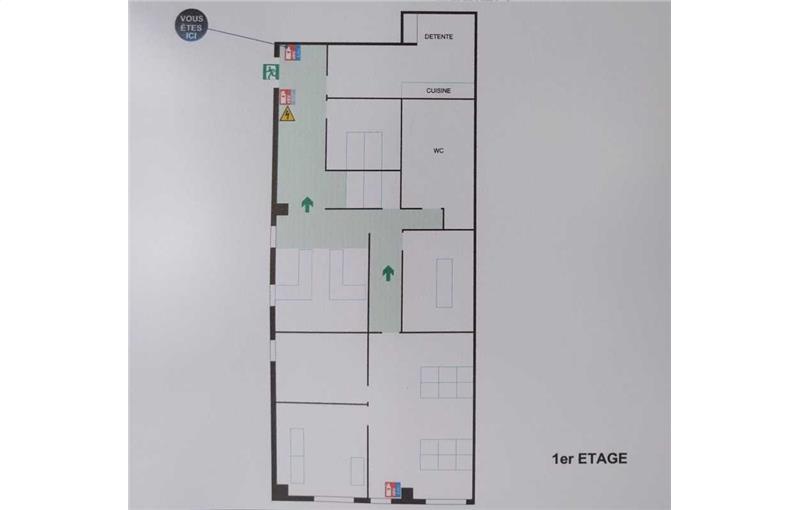 Location de bureau de 227 m² à Montpellier - 34000 plan - 1