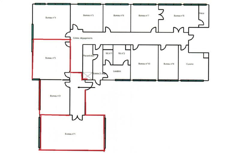 Location de bureau de 40 m² à Mouans-Sartoux - 06370 plan - 1