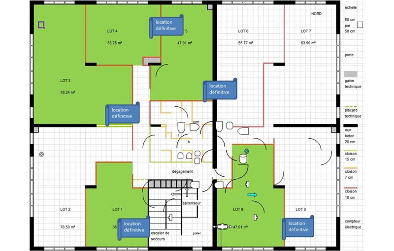 Location de bureau de 240 m² à Mougins - 06250 plan - 1