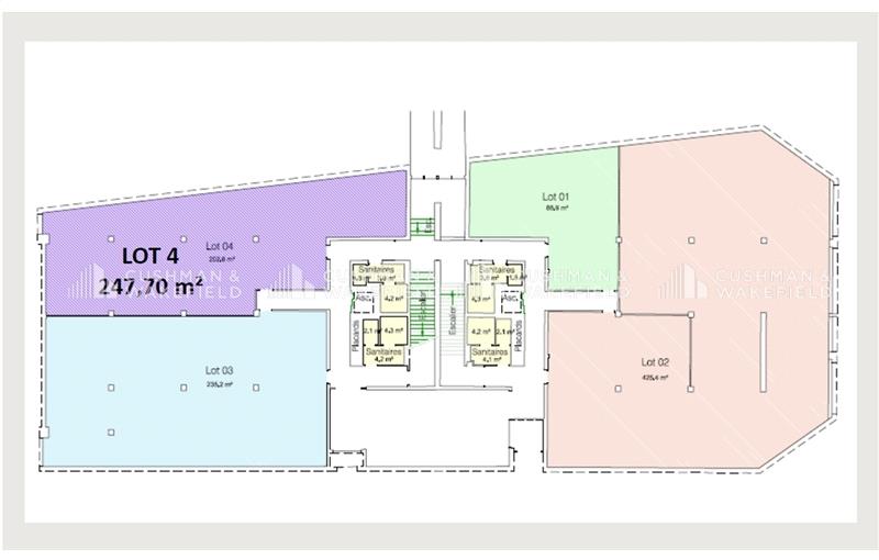 Location de bureau de 567 m² à Mulhouse - 68100 plan - 1