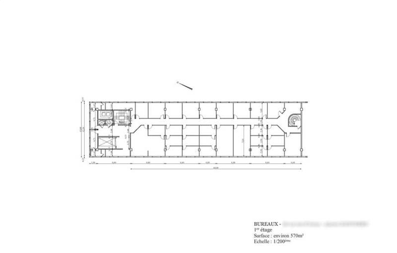 Location de bureau de 1 288 m² à Nanterre - 92000 plan - 1