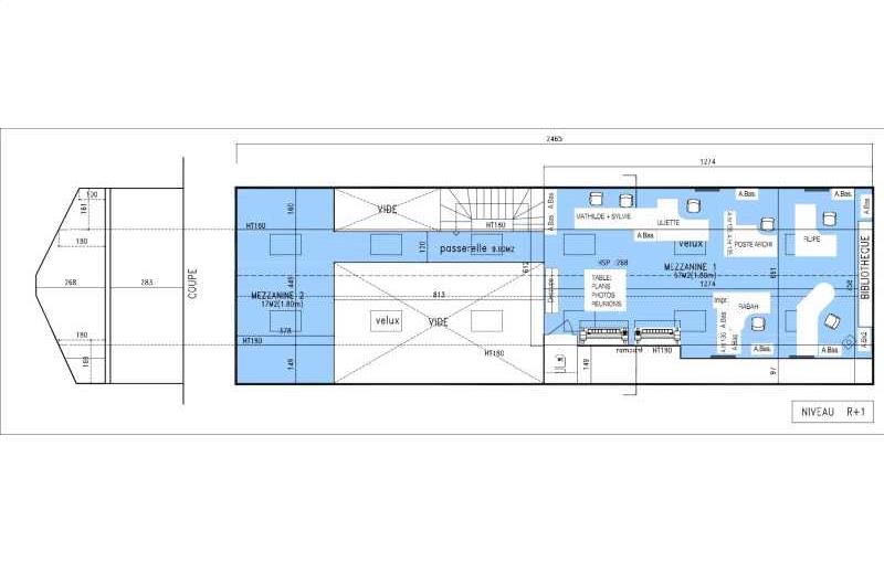 Location de bureau de 456 m² à Nanterre - 92000 plan - 1