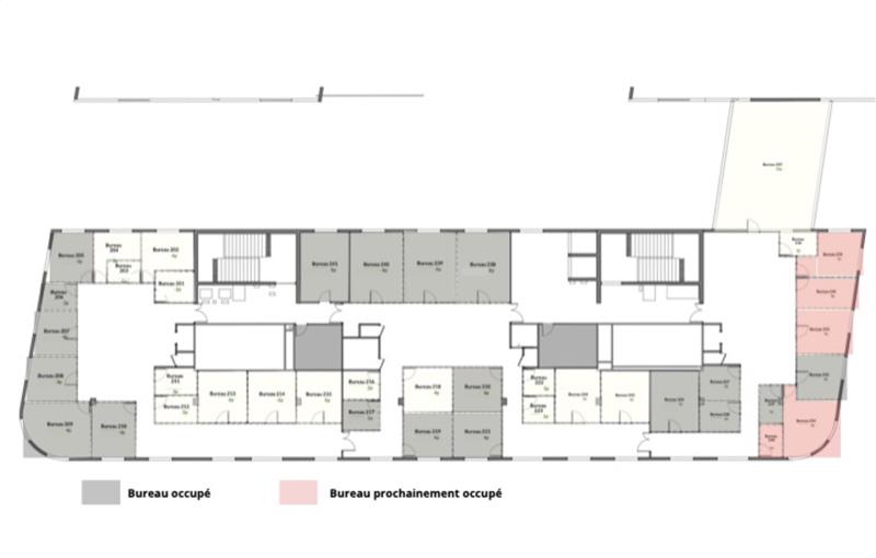 Location de bureau de 160 m² à Nantes - 44000 plan - 1