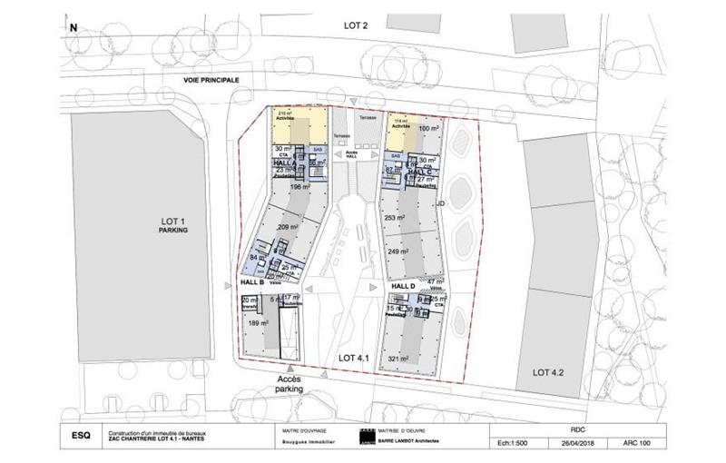 Location de bureau de 10 744 m² à Nantes - 44000 plan - 1