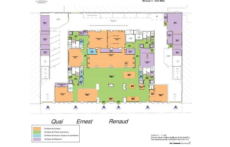 Location de bureau de 2 950 m² à Nantes - 44000 plan - 1