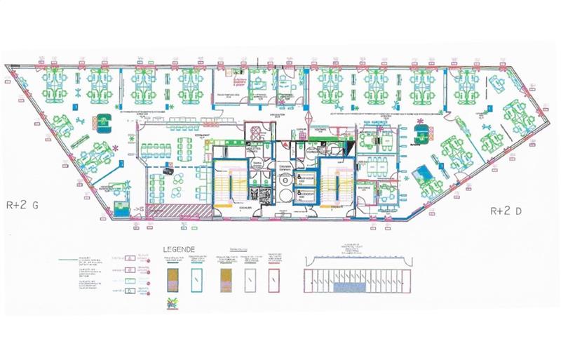 Location de bureau de 817 m² à Nantes - 44000 plan - 1