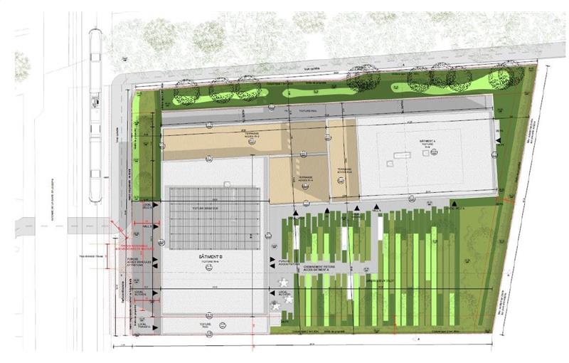 Location de bureau de 9 427 m² à Nantes - 44000 plan - 1