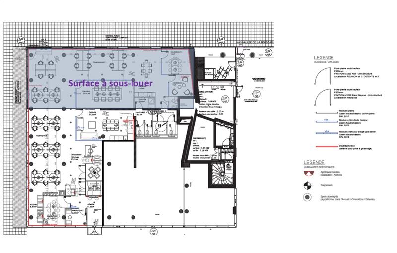 Location de bureau de 150 m² à Nantes - 44000 plan - 1