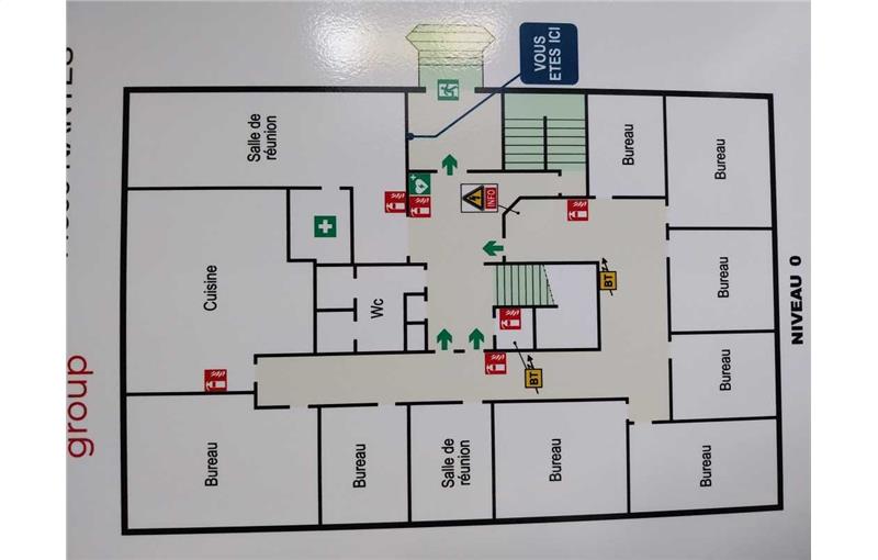 Location de bureau de 749 m² à Nantes - 44000 plan - 1