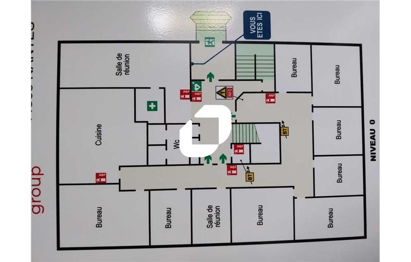 Location de bureau de 749 m² à Nantes - 44000 plan - 1