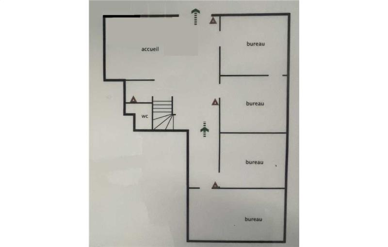 Location de bureau de 855 m² à Nemours - 77140 plan - 1