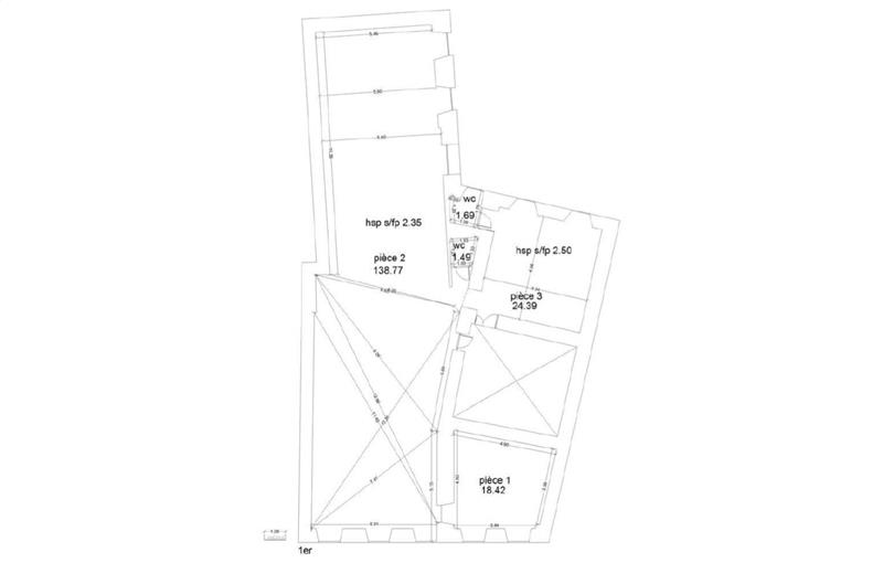 Location de bureau de 185 m² à Nice - 06000 plan - 1