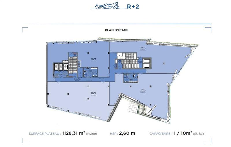 Location de bureau de 2 590 m² à Nice - 06000 plan - 1