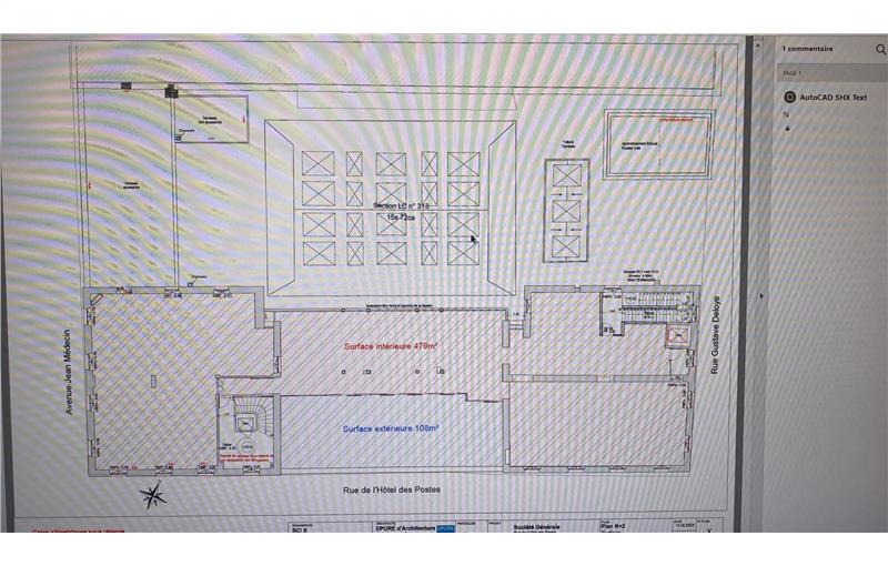 Location de bureau de 410 m² à Nice - 06000 plan - 1