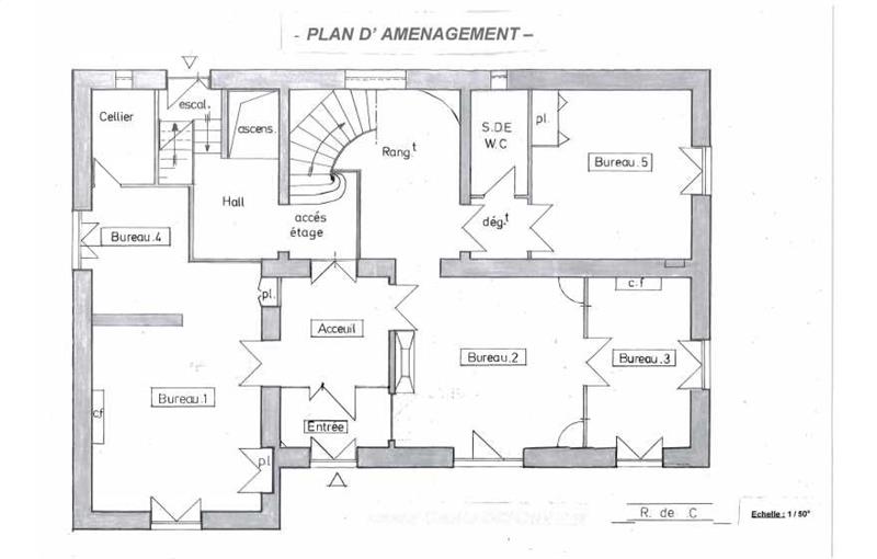 Location de bureau de 122 m² à Nîmes - 30000 plan - 1