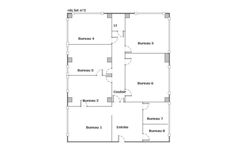 Location de bureau de 158 m² à Orléans - 45000 plan - 1