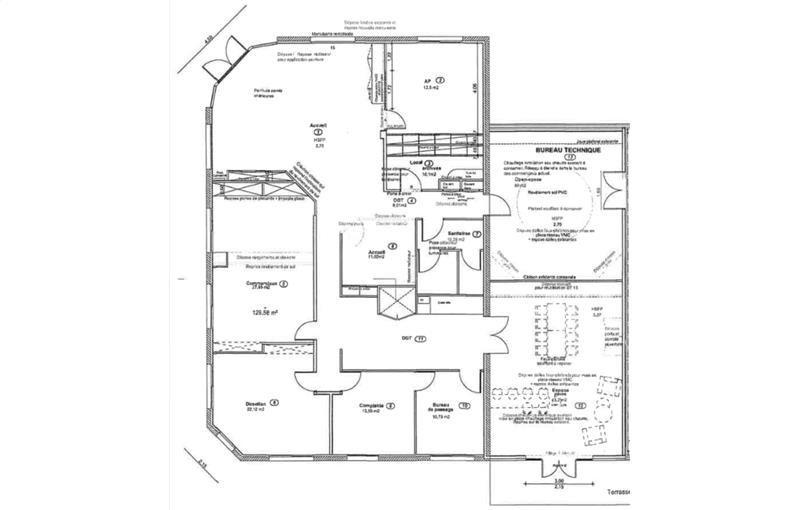 Location de bureau de 336 m² à Orvault - 44700 plan - 1