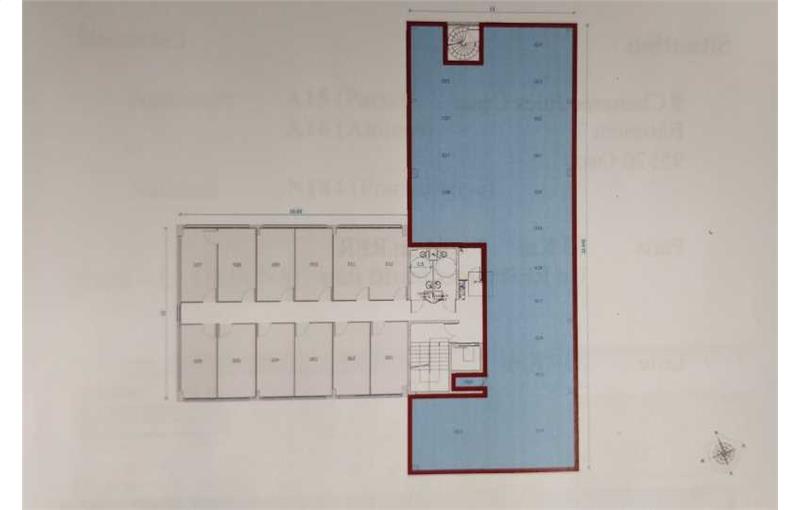 Location de bureau de 100 m² à Osny - 95520 plan - 1