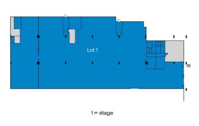 Location de bureau de 689 m² à Pantin - 93500 plan - 1