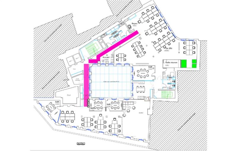 Location de bureau de 597 m² à Paris 1 - 75001 plan - 1